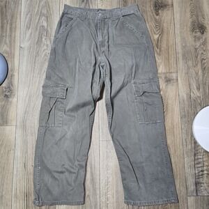 Vtg Levis Silver Tab Baggy Loose Fit Cargo Pockets Pants Y2K - 32x29